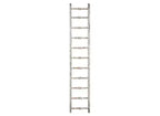 Storied Home 12.5"x69" Decorative Wood Ladder Distressed White - Pine Towel Rack, Rustic Blanket Holder