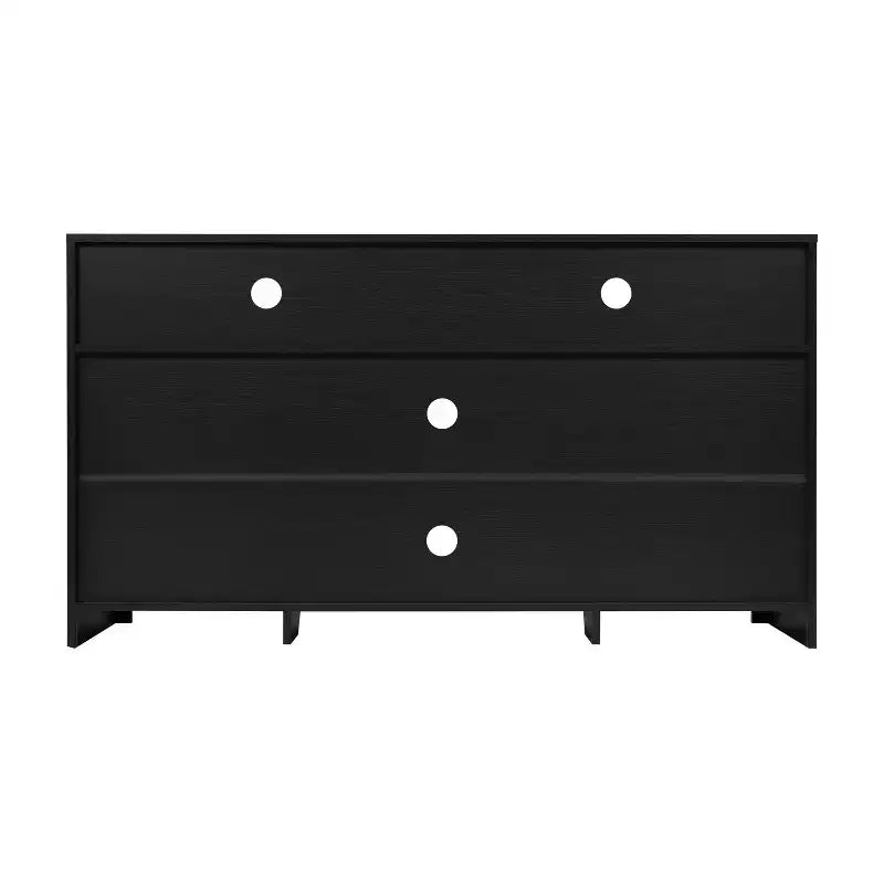 Buffet à quatre portes de style Mid-Century Modern, meuble TV avec étagères, convient aux téléviseurs jusqu'à 65 pouces