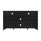 Buffet à quatre portes de style Mid-Century Modern, meuble TV avec étagères, convient aux téléviseurs jusqu'à 65 pouces