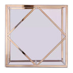 Table d'appoint contemporaine Nicholance avec plateau en verre - Champagne