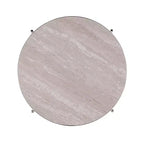 Table d'appoint ronde en fausse pierre Silas - Anthracite