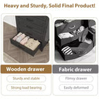 Commode de rangement à 5 tiroirs pour chambre à coucher, commode haute de 105 cm avec rangements indépendants, commode de rangement en bois pour salon, chambre à coucher