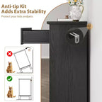 Commode de rangement à 5 tiroirs pour chambre à coucher, commode haute de 105 cm avec rangements indépendants, commode de rangement en bois pour salon, chambre à coucher