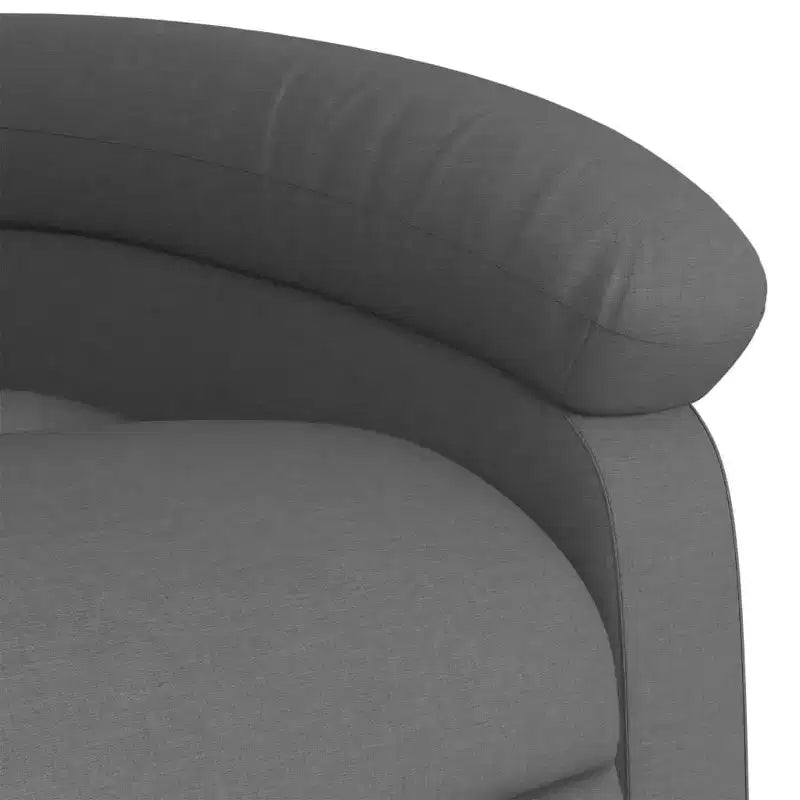 Fauteuil inclinable massant en tissu bordeaux - Inclinaison manuelle, Vibration, Confort rembourré, Poche latérale, Cadre durable