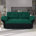 Canapé-lit convertible Tachi Modern multi-fonctionnel 74'' en chenille, taille Queen