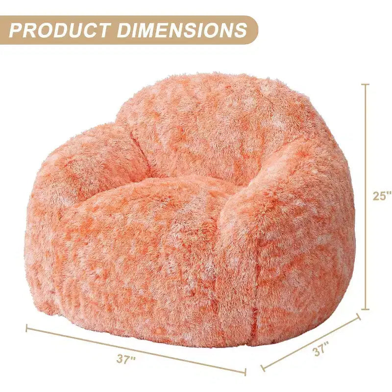 Pouf géant doux et moelleux pour adulte avec accoudoirs, pour la lecture ou le salon