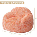 Pouf géant doux et moelleux pour adulte avec accoudoirs, pour la lecture ou le salon