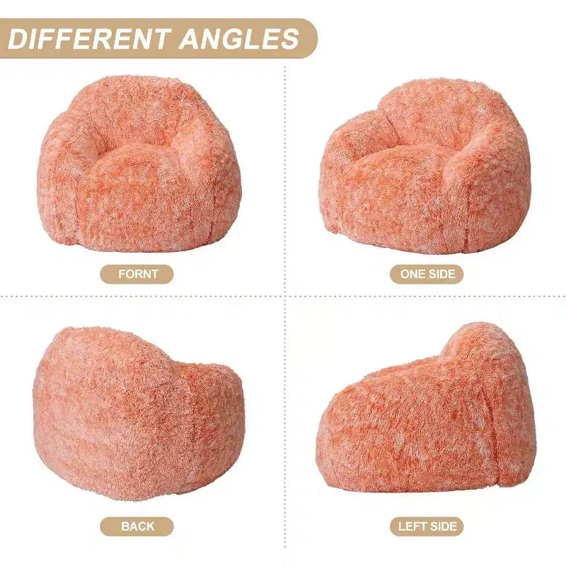 Pouf géant doux et moelleux pour adulte avec accoudoirs, pour la lecture ou le salon