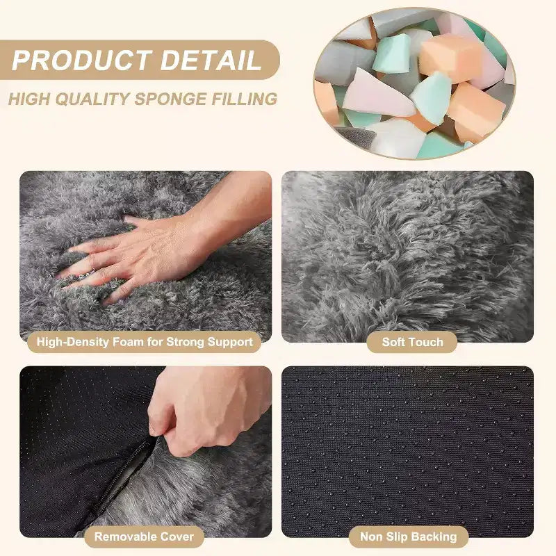 Pouf géant doux et moelleux pour adulte avec accoudoirs, pour la lecture ou le salon