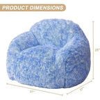 Pouf géant doux et moelleux pour adulte avec accoudoirs, pour la lecture ou le salon