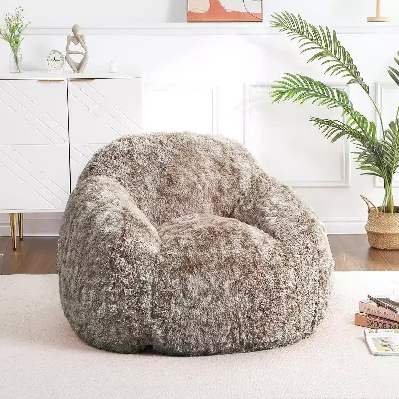 Pouf géant doux et moelleux pour adulte avec accoudoirs, pour la lecture ou le salon