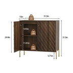 Meuble de rangement buffet style moderne milieu de siècle Meubles de rangement pour salon cuisine Marron