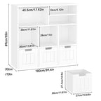 Meuble de rangement pour jouets et bibliothèque pour enfants avec 3 tiroirs mobiles et 6 casiers de rangement, idéal pour l'organisation de la salle de jeux et de la chambre d'enfant