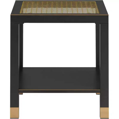 Table d'appoint moderne à 2 niveaux en verre et métal, polyvalente pour salon et chambre à coucher