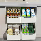 Organisateur de placard coulissant, étagère coulissante sans perçage, rangement robuste pour cuisine/salle de bain/garde-manger