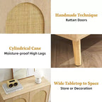 Meuble à chaussures en rotin naturel pour entrée, étagères réglables à 4 niveaux, buffet de rangement autoportant, peut contenir jusqu'à 20 paires, pour couloir, salon