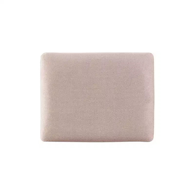 Angela Coiffeuse en bois traditionnel à miroir rabattable, 2 tiroirs et tabouret rembourré crème, Noyer