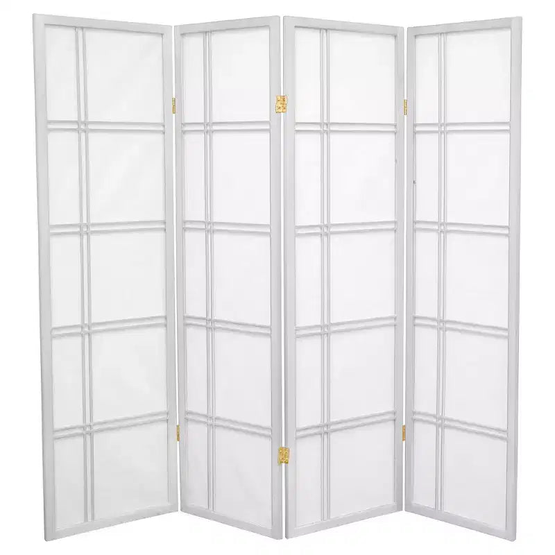 Paravent Shoji Double Croix de 1,5 m de haut (4 panneaux)