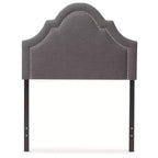 Tête de lit capitonnée en tissu Rita, moderne et contemporaine - Lit simple