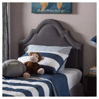 Tête de lit capitonnée en tissu Rita, moderne et contemporaine - Lit simple