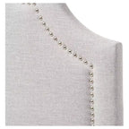 Tête de lit capitonnée en tissu Rita, moderne et contemporaine - Lit simple