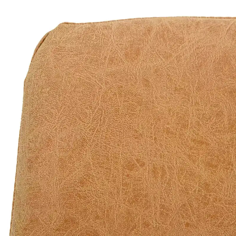 Chaise de salle à manger Markley Modern en similicuir, lot de 2 avec pieds dorés, assise rembourrée, design élégant pour la cuisine, la salle à manger, le bureau ou le café